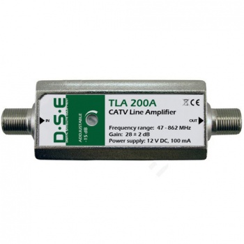 Wzmacniacz antenowy DSE TLA-200A 15-30dB reg. 12V