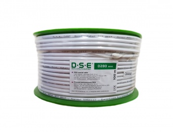 Kabel RG6 CU DSE D280 100m/plastik