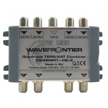 Sumator RTV/SAT x4 Wavefrontier C5/4PNP zewnętrzny