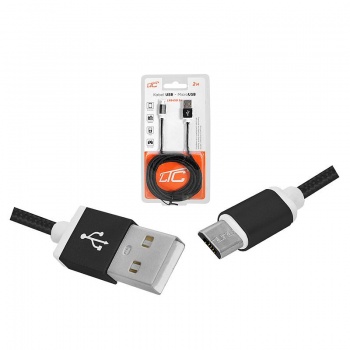 Kabel USB - Micro USB 2m czarny LX