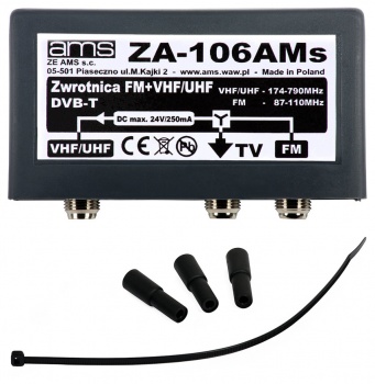 Zwrotnica antenowa ZA-106AMs UHF/VHF+FM AMS