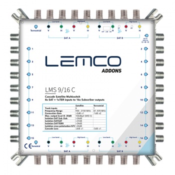 Multiswitch 9/16 Lemco LMS 9/16 C kaskada