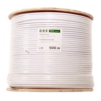 Kabel RG6 CU DSE D630 500m/bęben