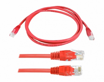 Kabel sieciowy / Skrętka 1:1 8P8C 1,5m czerwony