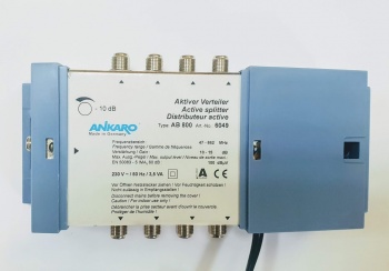 Rozgałęźnik CATV 8x1 ANKARO AB800 aktywny 