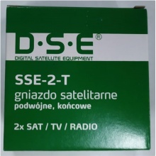 Gniazdo końcowe RTV/2xSAT DSE SSE-2-T